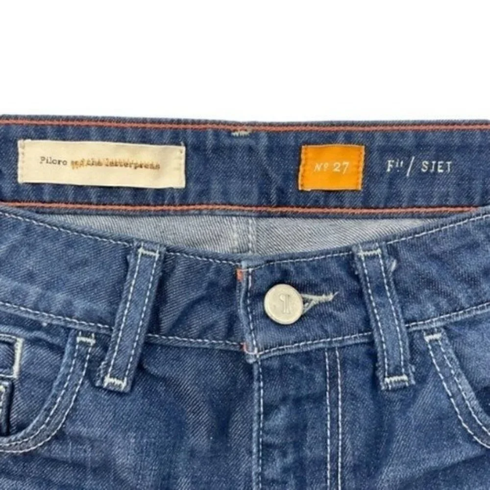 Anthropologie Pilcro & the Letterpress Fit /Stet distressed jagged cut shorts 27 - Picture 3 of 11